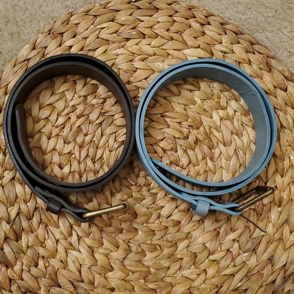Boden Brown and Blue Leather Belts XS - Picture 2 of 6